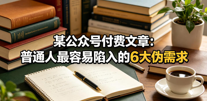 某公众号付费文章:普通人最容易陷入的6大伪需求-上古云网创