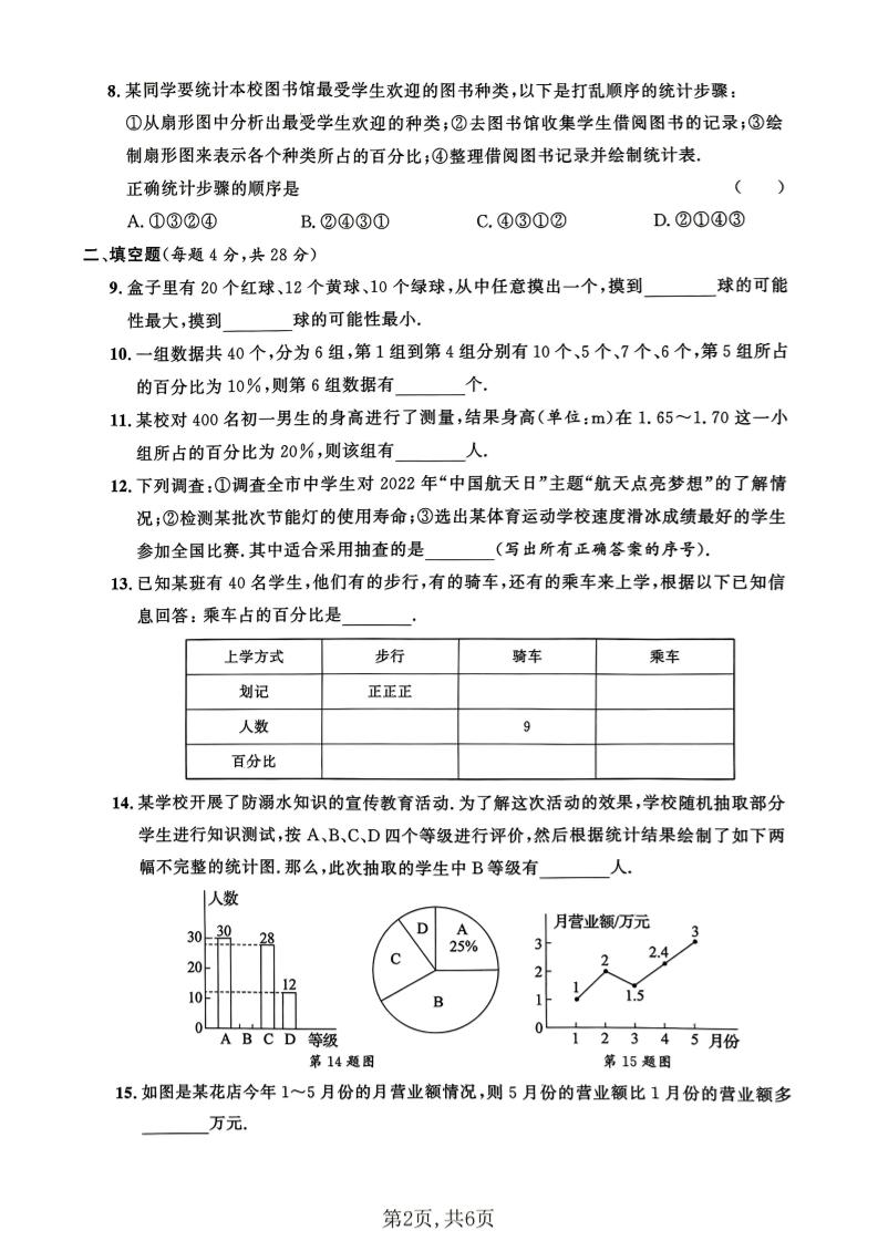 六年级下数学第三单元质量检测卷《沪教版》(2)-上古云网创