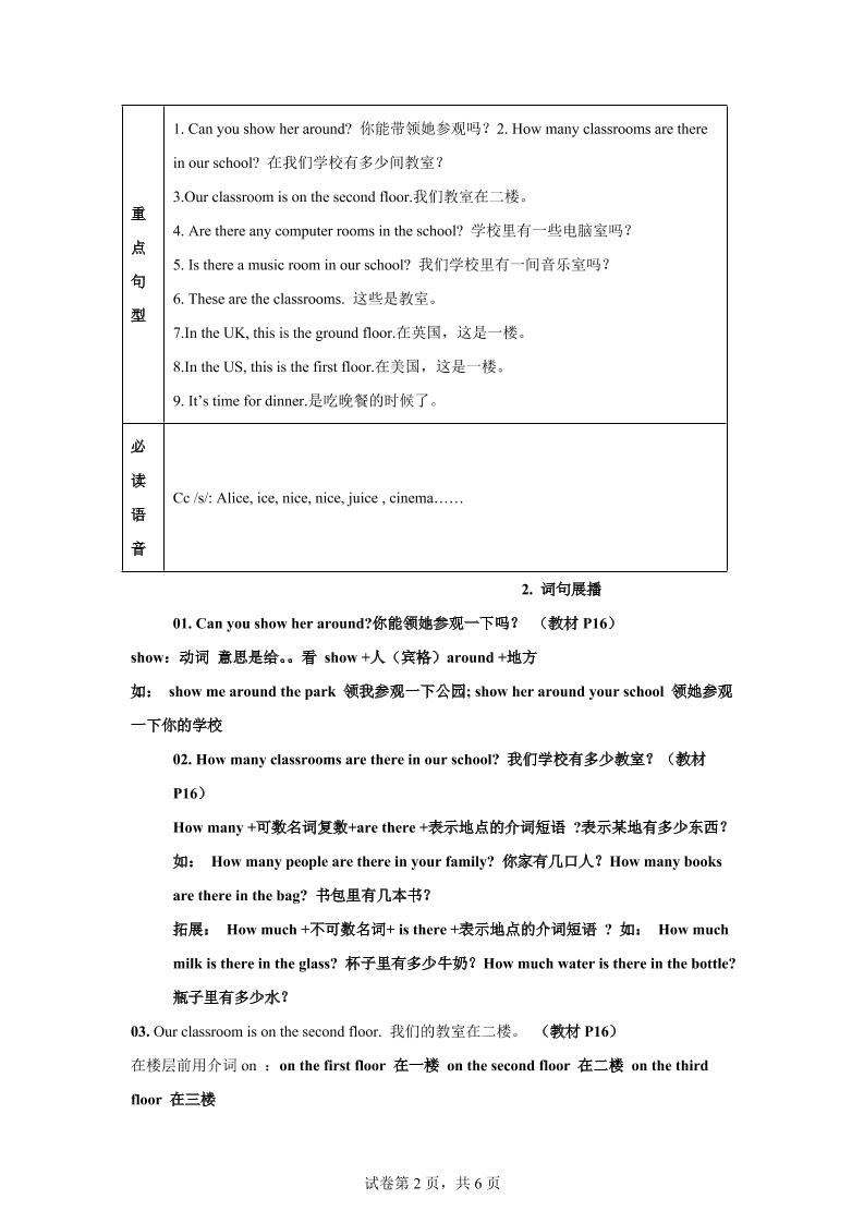 【单元热点难点】译林版（三起）英语五年级上册Unit2Anewstudent教材划重点-上古云网创