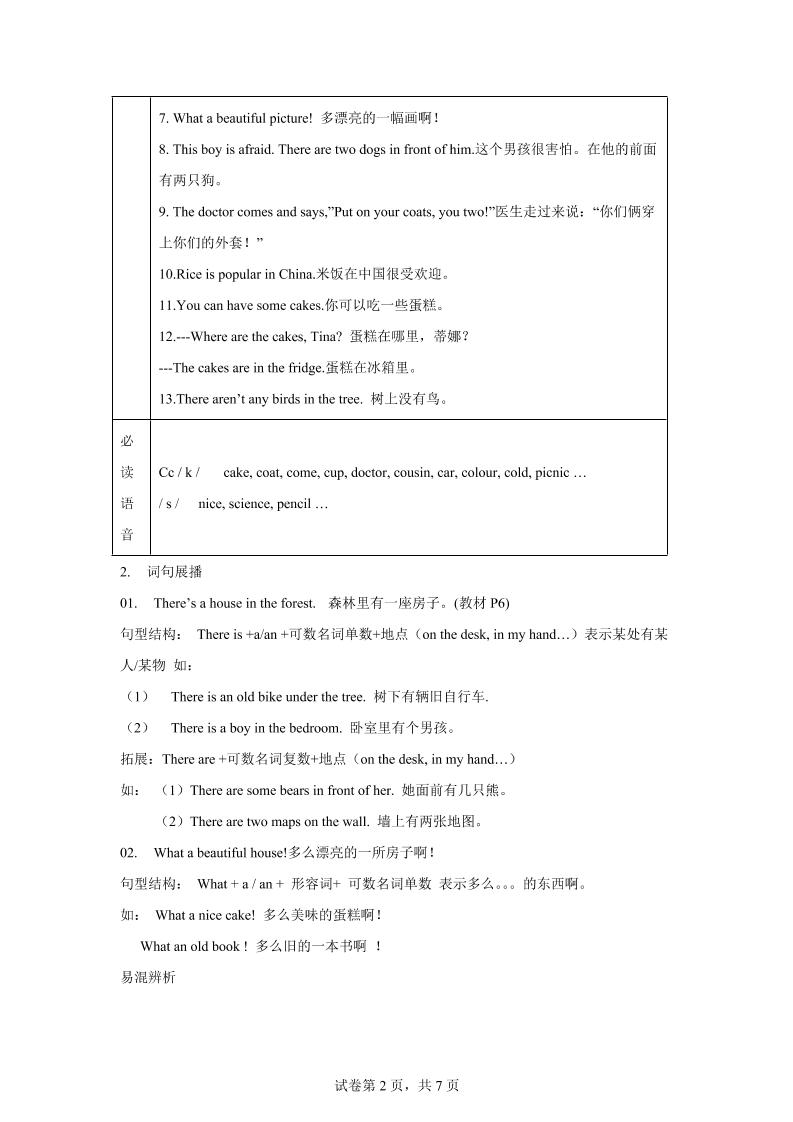 【单元热点难点】译林版（三起）英语五年级上册Unit1Goldilocksandthethreebears教材划重点-上古云网创