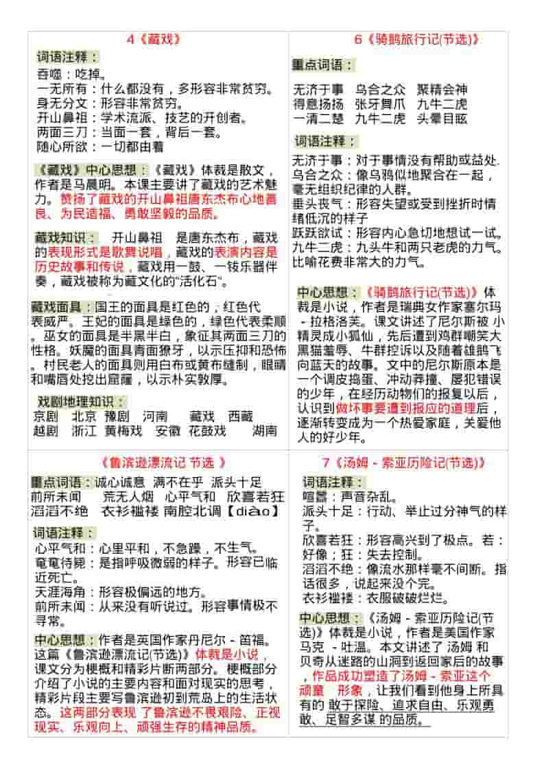 六年级下语文全册课课贴-上古云网创