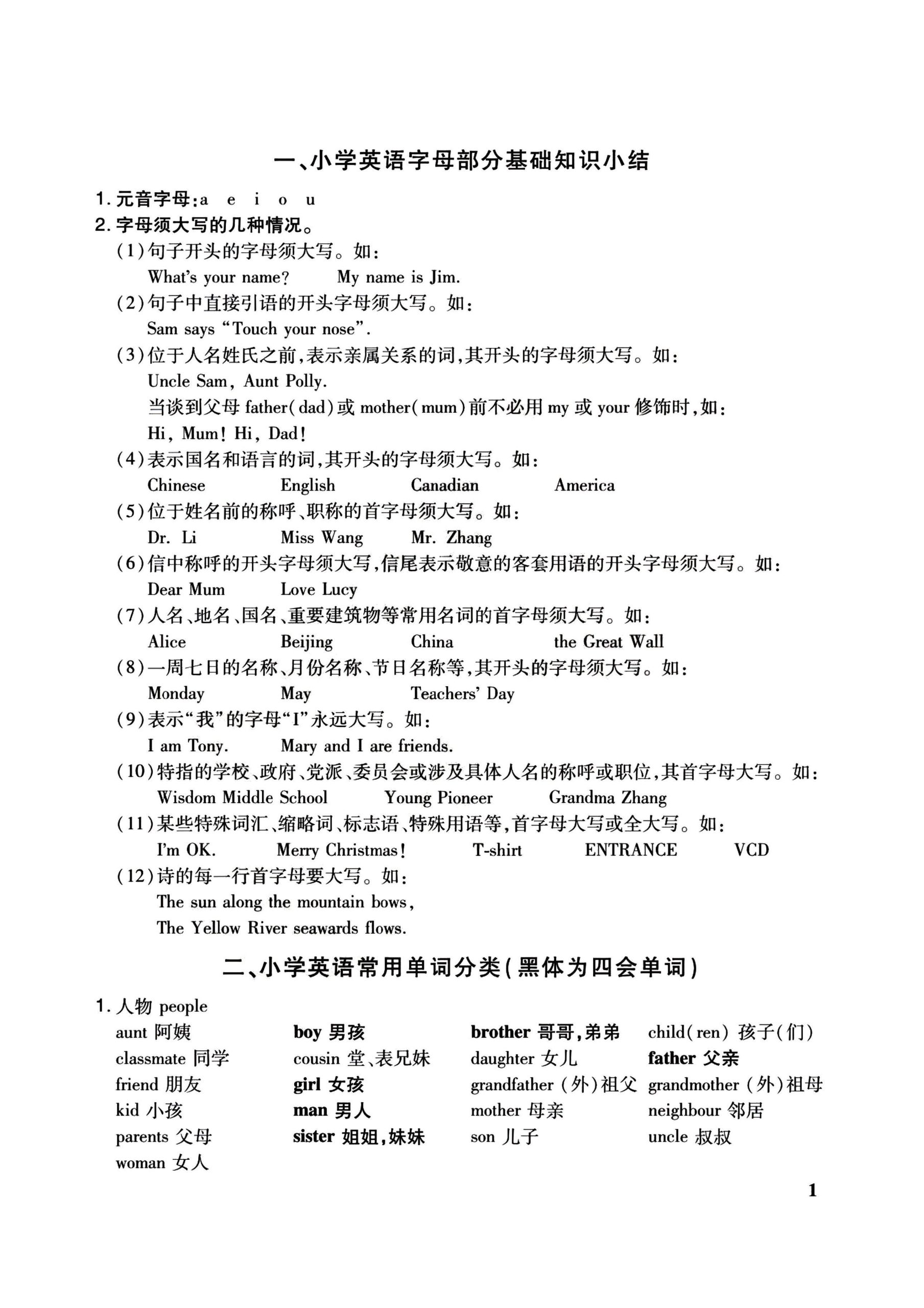 小升初必备系列)英语重难要点汇总手册-上古云网创