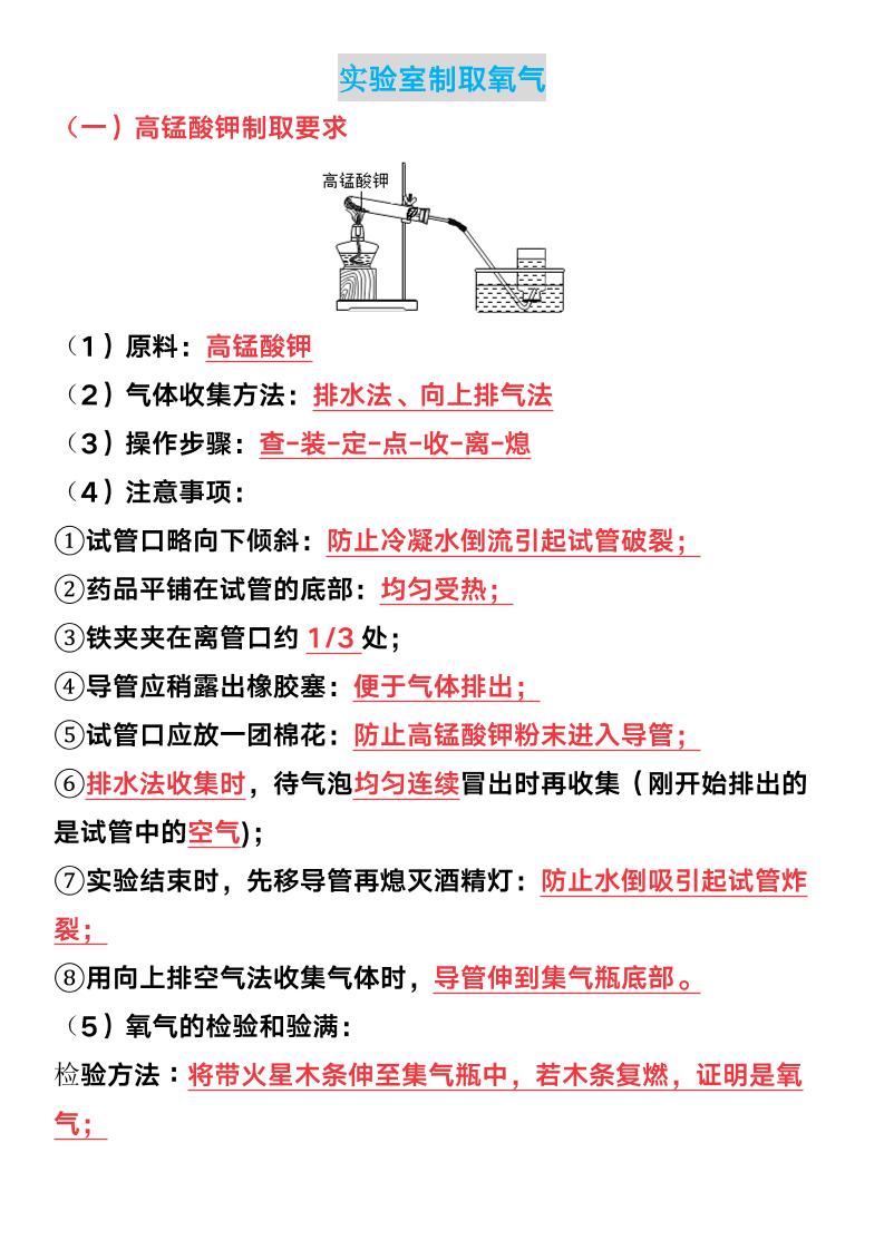 【2025秋新版】九年级上册化学期末必考8大实验题归纳-上古云网创