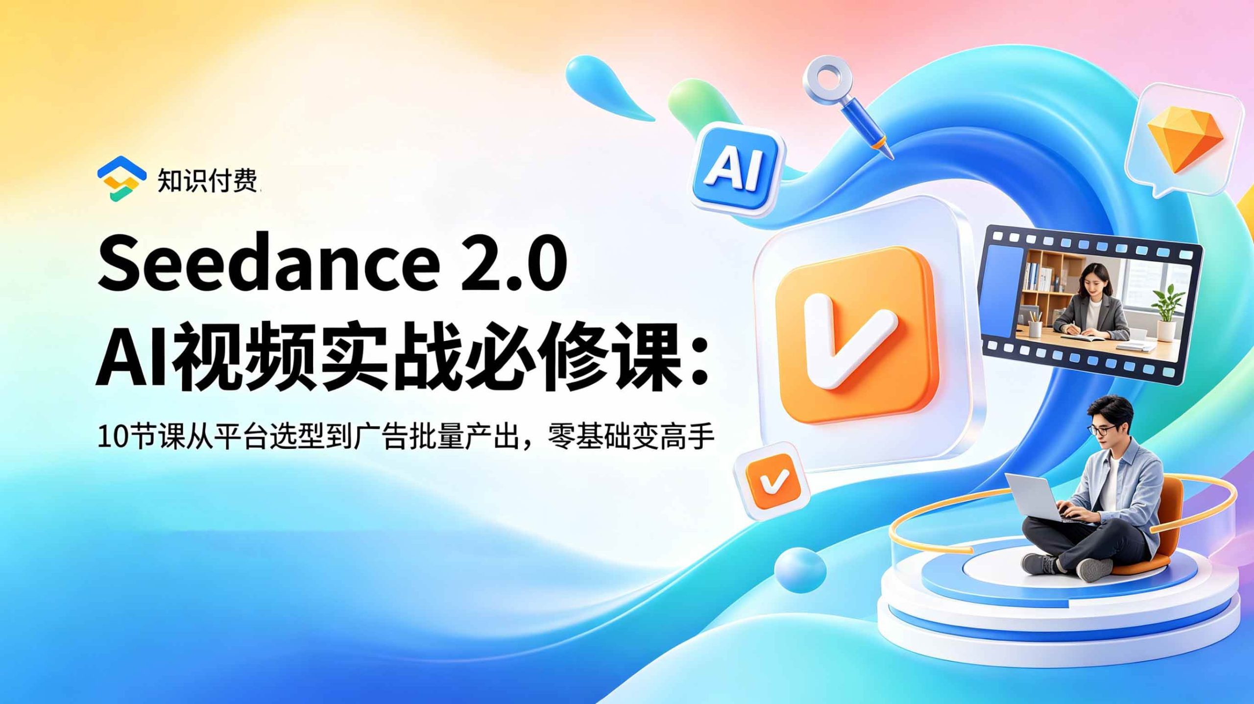 （18998期）Seedance 2.0 AI视频实战必修课：10节课从平台选型到广告批量产出，零基础变高手-上古云网创