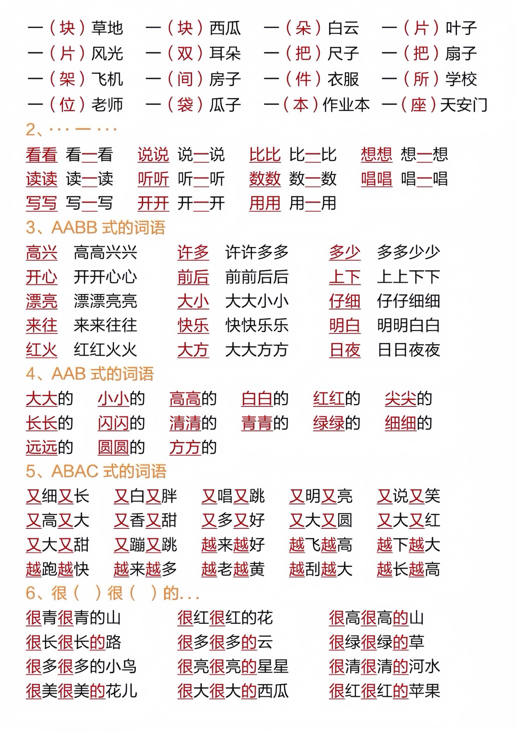 一年级上语文开学重点预习总结-上古云网创