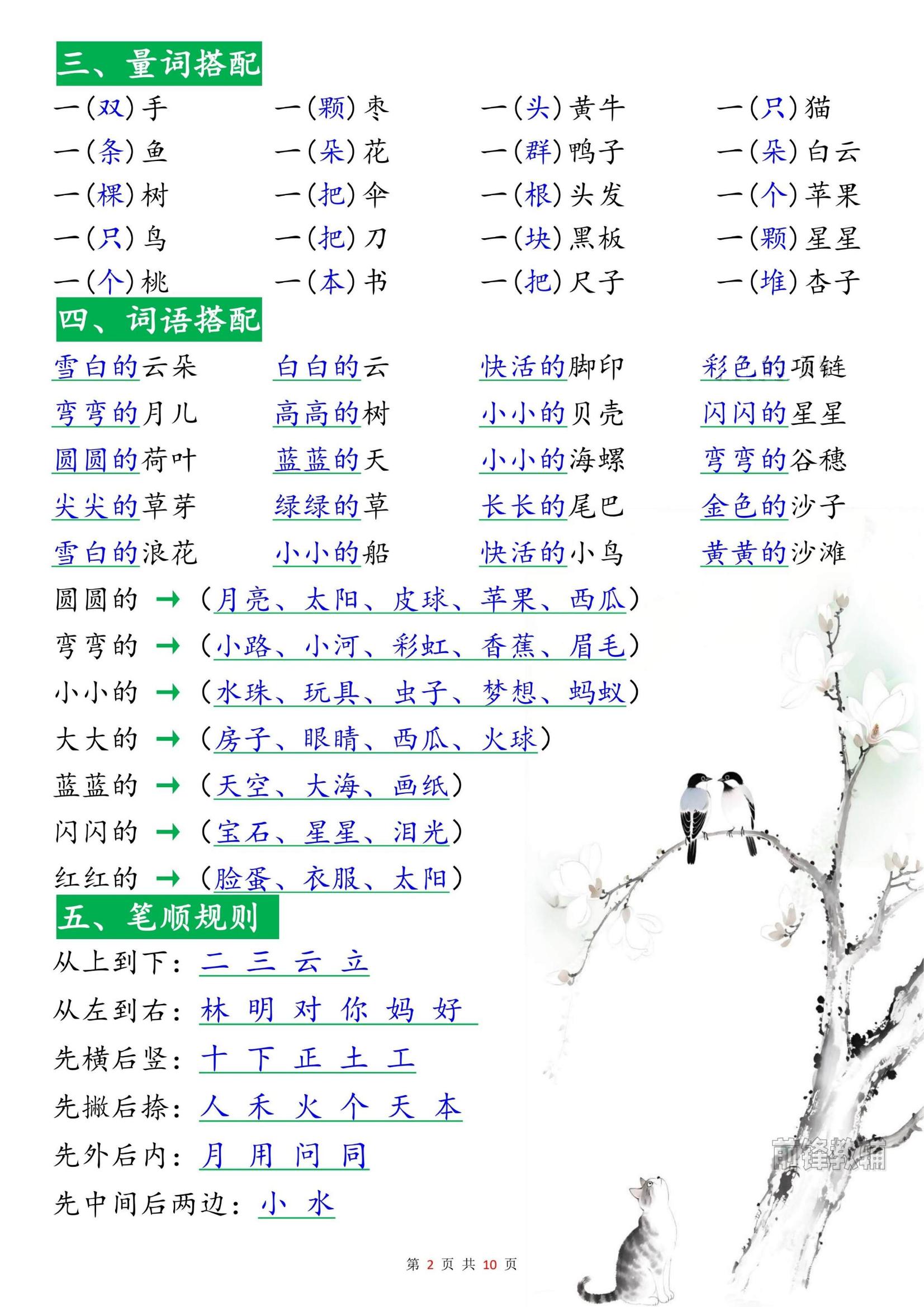新一上语文高频考点知识梳理（十八个必背知识点）10页
